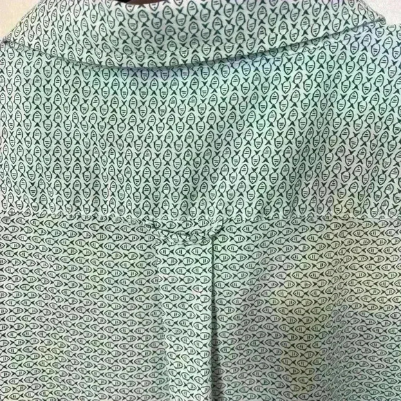 Izod green and white Advantage Performance short-sleeve button-down shirt sz XXL - Picture 5 of 8
